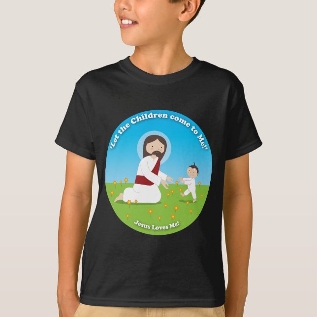 Jesus och barn tee shirt (Framsida)