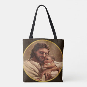 Jesus och barn tygkasse