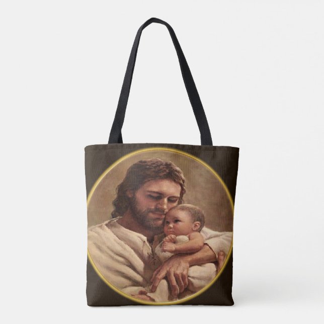 Jesus och barn tygkasse (Baksida)