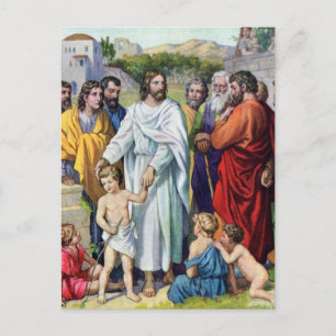 Jesus och barnen vykort