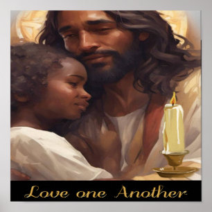 Jesus och barnskrift poster