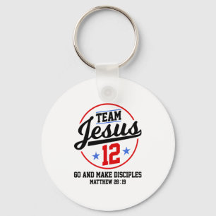 Jesus Och Basebollag Jesus Kristna Matteus 28 Nyckelring