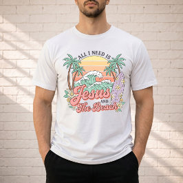Jesus och Beach T-shirt