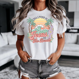 Jesus och Beach T-shirt