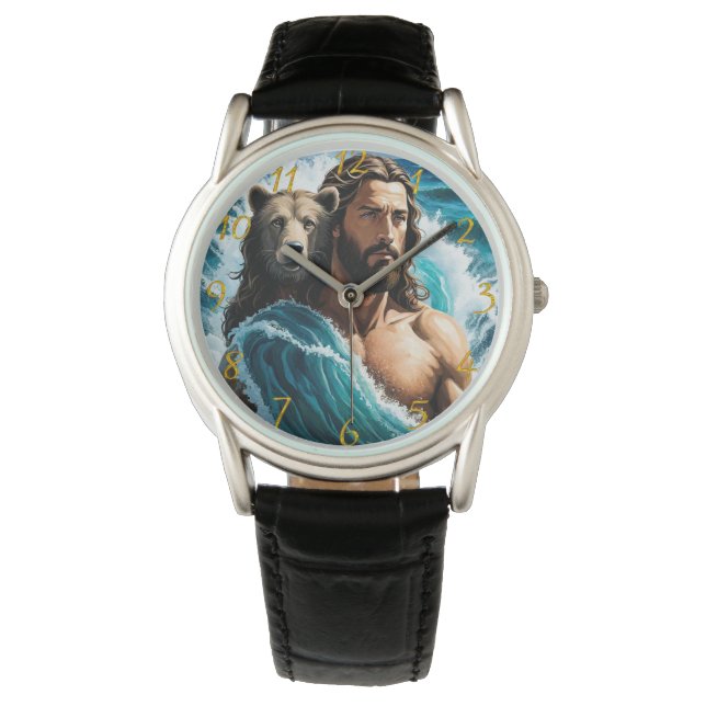 Jesus och Bear Armbandsur (Framsida)