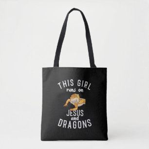 Jesus och Bearded Dragons Tygkasse