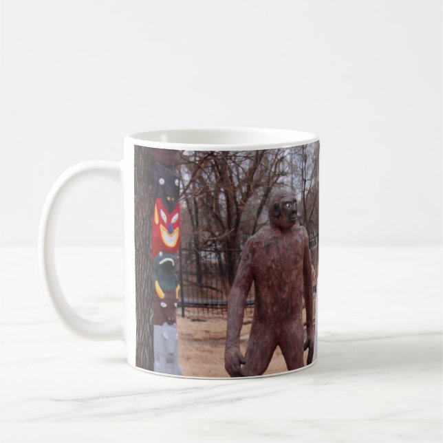 Jesus och Bigfoot Kaffemugg (Vänster)