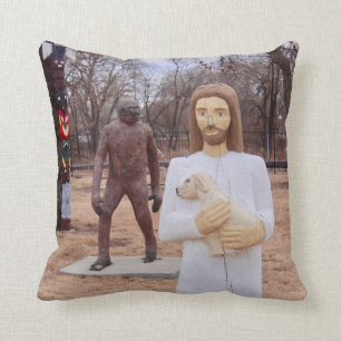 Jesus och Bigfoot Kudde