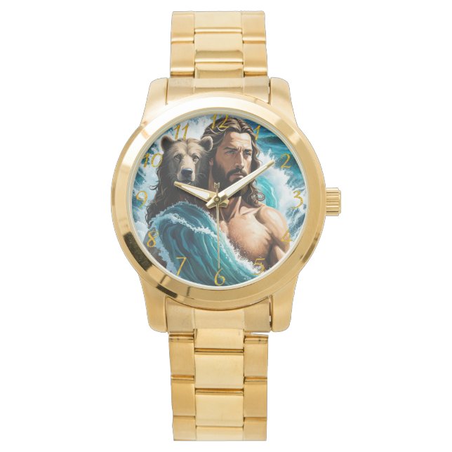 Jesus Och Björn Armbandsur (Framsida)