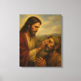 Jesus och Blinden Man™ LDS Wall Art Canvas