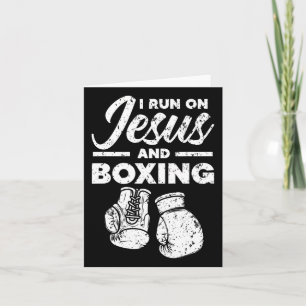 Jesus och Boxing Christian Professionell Boxer Spo Kort