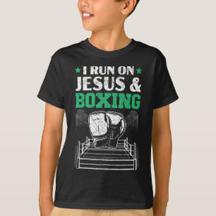 Jesus och Boxing Christian Professionell Boxer Spo T Shirt