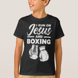 Jesus och Boxing Christian Professionell Boxer Spo T Shirt