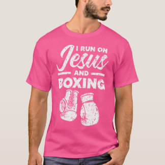 Jesus och Boxing Christian Professionell Boxer Spo T Shirt