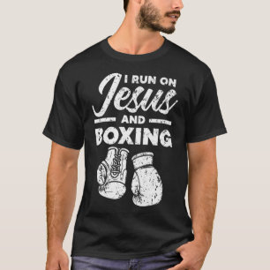 Jesus och Boxing Christian Professionell Boxer Spo T Shirt