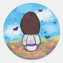 Jesus och Butterflies med bakgrunden