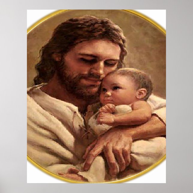 Jesus och Child Watch Poster (Framsidan)