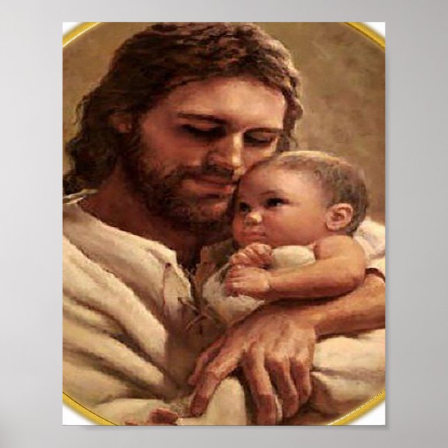 Jesus och Child Watch Poster (Framsidan)