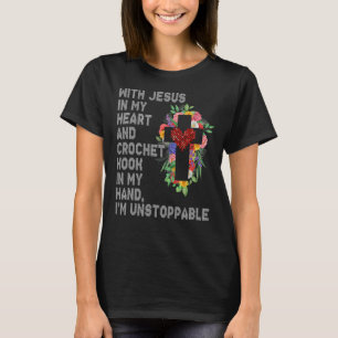 jesus och crochet älskare t shirt
