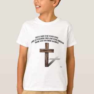 Jesus och de amerikanska soldaterna med robust kor tee