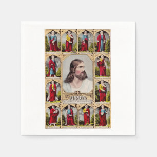 Jesus och de tolv apostlarna pappersservett