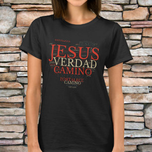 Jesus och Faith Heart Women's Christian Spain T Shirt