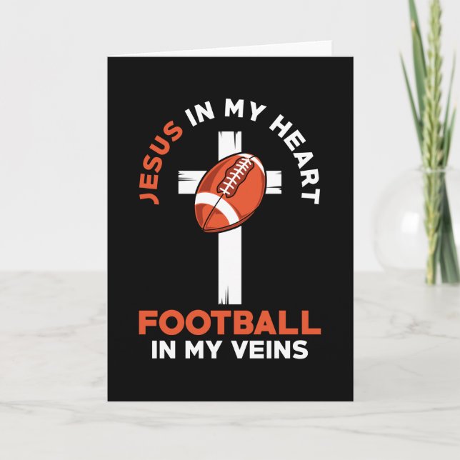 Jesus och fotbollens kristna som säger kort (Framsida)