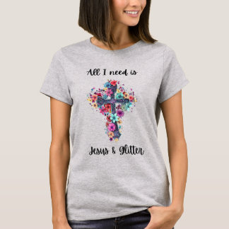 Jesus och Glitter T Shirt