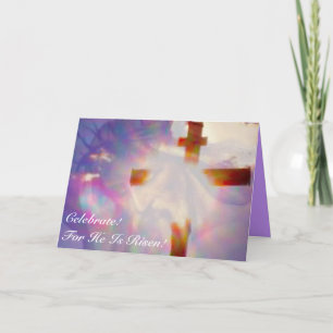 Jesus och glödande argt påskkort helgkort
