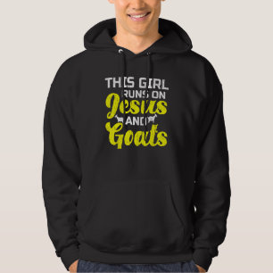 Jesus och Goat Girl Hoodie