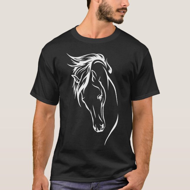 Jesus och hästar Horse Riding T Shirt (Framsida)