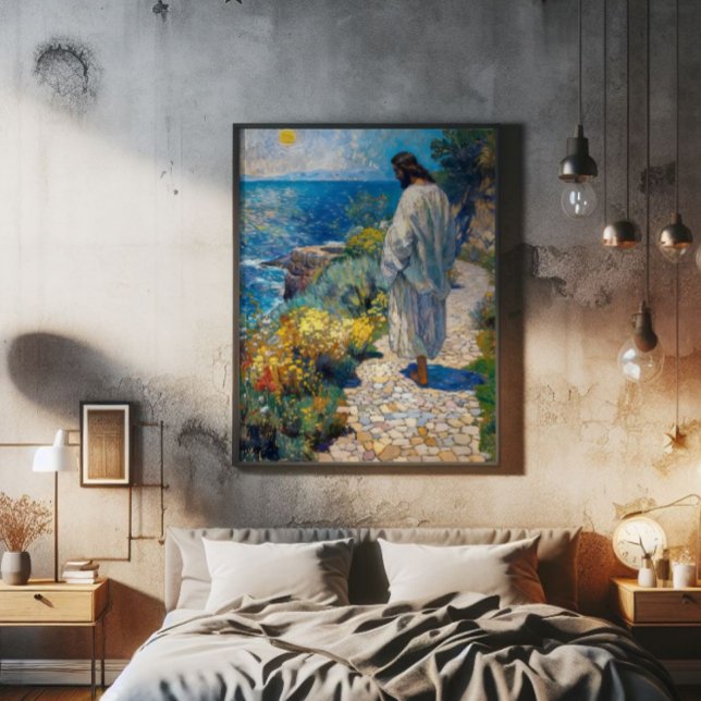 Jesus och havsvisionism fototryck (Skapare uppladdad)