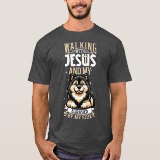 Jesus och hund Eurasier T Shirt