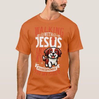 Jesus och hund Kooikerhondje T Shirt