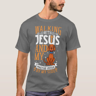 Jesus och hund Magyar Vizsla T Shirt