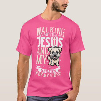 Jesus och hund Softated Wheaten Terrier T Shirt