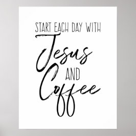 Jesus och kaffe poster