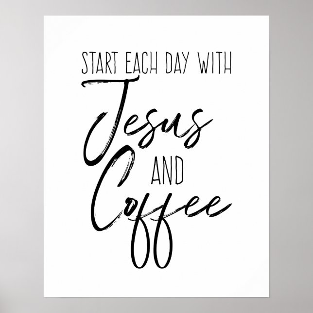 Jesus och kaffe poster (Framsidan)