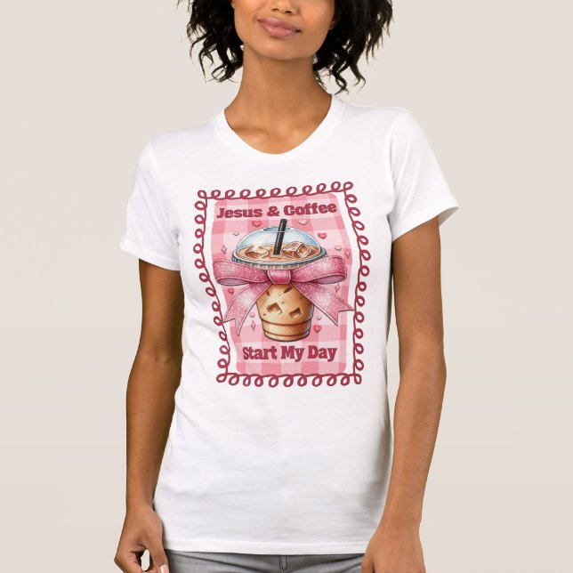 Jesus och kaffe t shirt (Framsida)