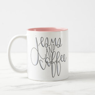 Jesus och kaffe Två-Tonad mugg