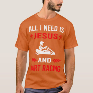 Jesus och Kart Tävla Karting Go Kart T Shirt