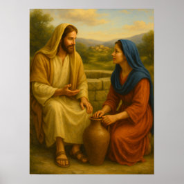 Jesus och kvinnan vid brunnen ™ LDS-väggplansch Poster