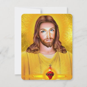 Jesus och Mary katolskt begravningskort