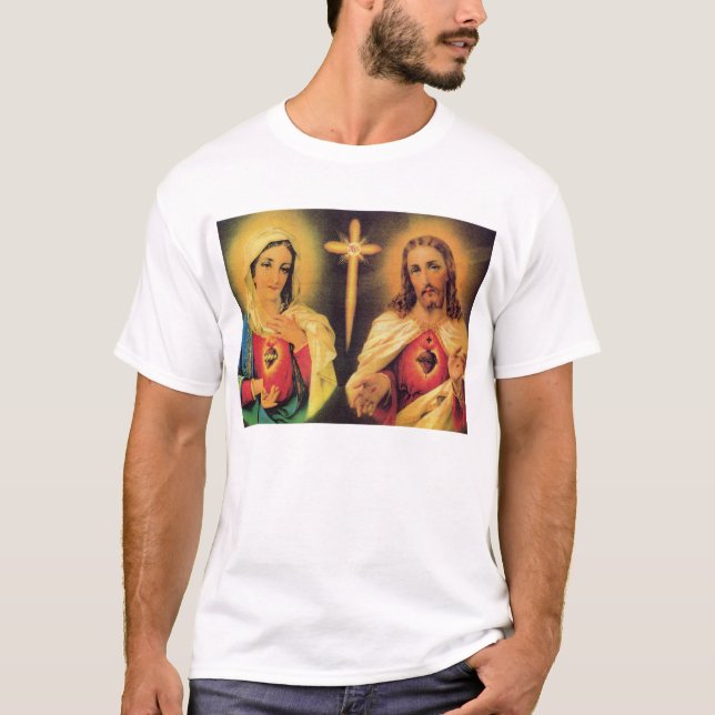 jesus och mary t-shirt (Framsida)