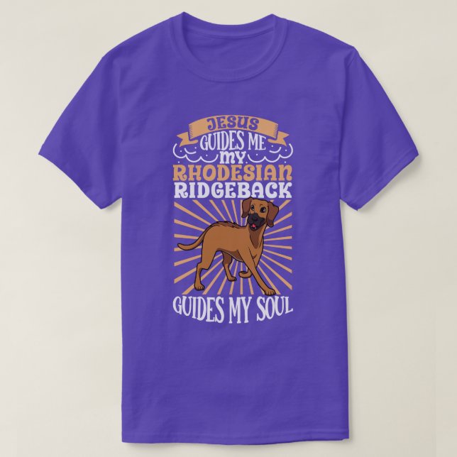 Jesus och min Rhodesian Ridgeback T Shirt (Design framsida)