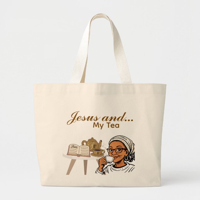 Jesus och min te jumbo tygkasse (Framsidan)