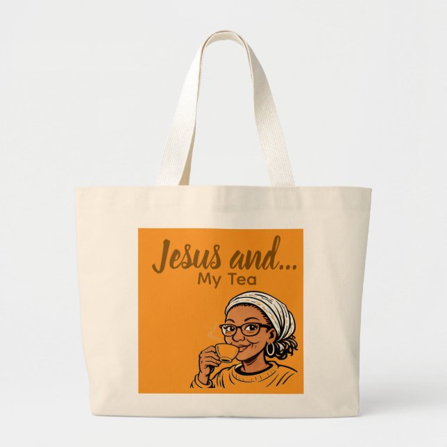 Jesus och min te jumbo tygkasse (Framsidan)