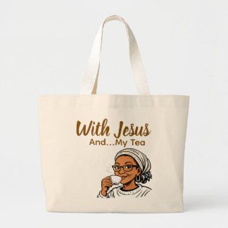 Jesus och mitt te jumbo tygkasse