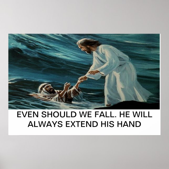 Jesus och Peter Poster (Framsidan)
