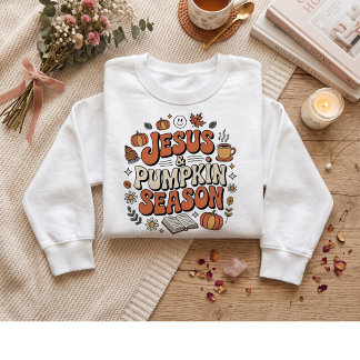 Jesus och pumpasäsong. Tacksägelse T Shirt